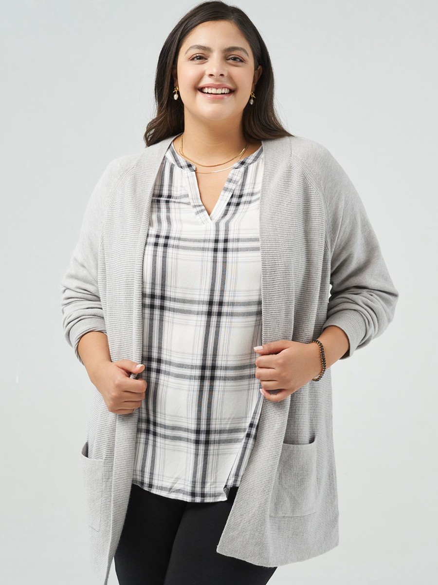 Women 89th + Madison Sweaters & Cardigans | Raglan Sleeve Open Cardigan