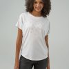 Women 89th + Madison Tops | Rhinestone Star Embellished Tee Cloud Dancer