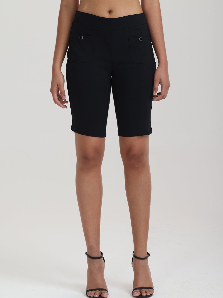 Women 89th + Madison Pants | Patch Pockets Bermuda Shorts