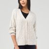 Women 89th + Madison Tops | Mixed Cable Cardigan