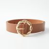 Women 89th + Madison Belts | Twist Buckle Belt Brown