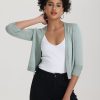 Women 89th + Madison Sweaters & Cardigans | Pointelle Trim Open Cardigan