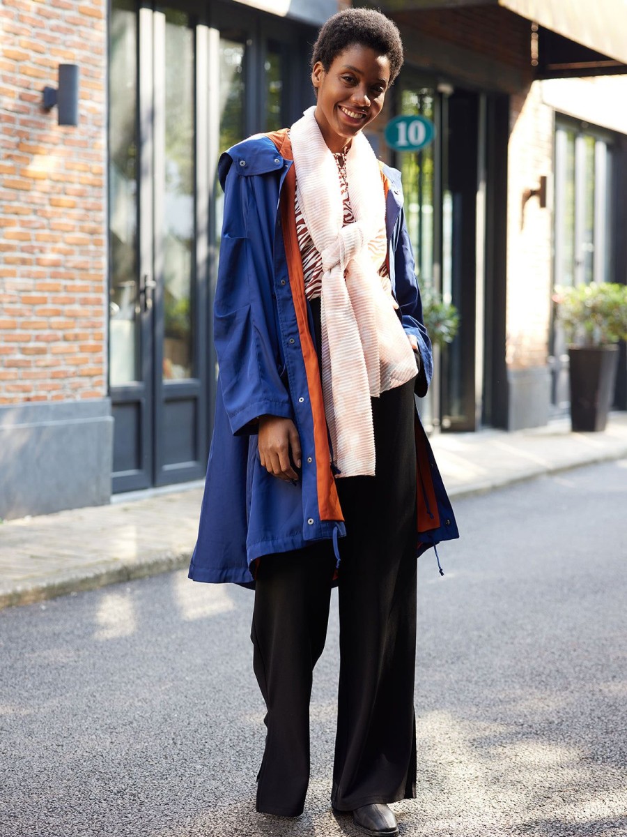 Women 89th + Madison Jackets & Blazers | Hooded Midi Jacket Medieval Blue