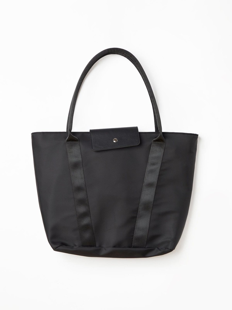 Women 89th + Madison Handbags | Large Nylon Tote Bag Black