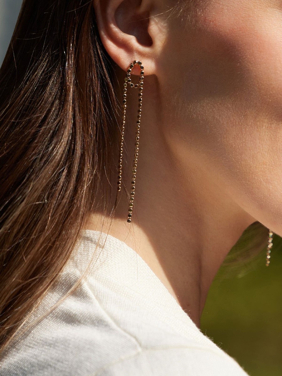 Women 89th + Madison Earrings | Chain Drop Earrings Gold