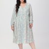 Women 89th + Madison Dresses | Paisley V-Neck Midi Dress Four Color Paisleypaislye