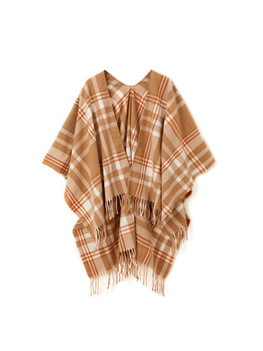 Women 89th + Madison Scarves | Plaid Fringe Shawl Wrap