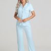 Women 89th + Madison Sleepwear | Jersey Pajamas Set Sea Green