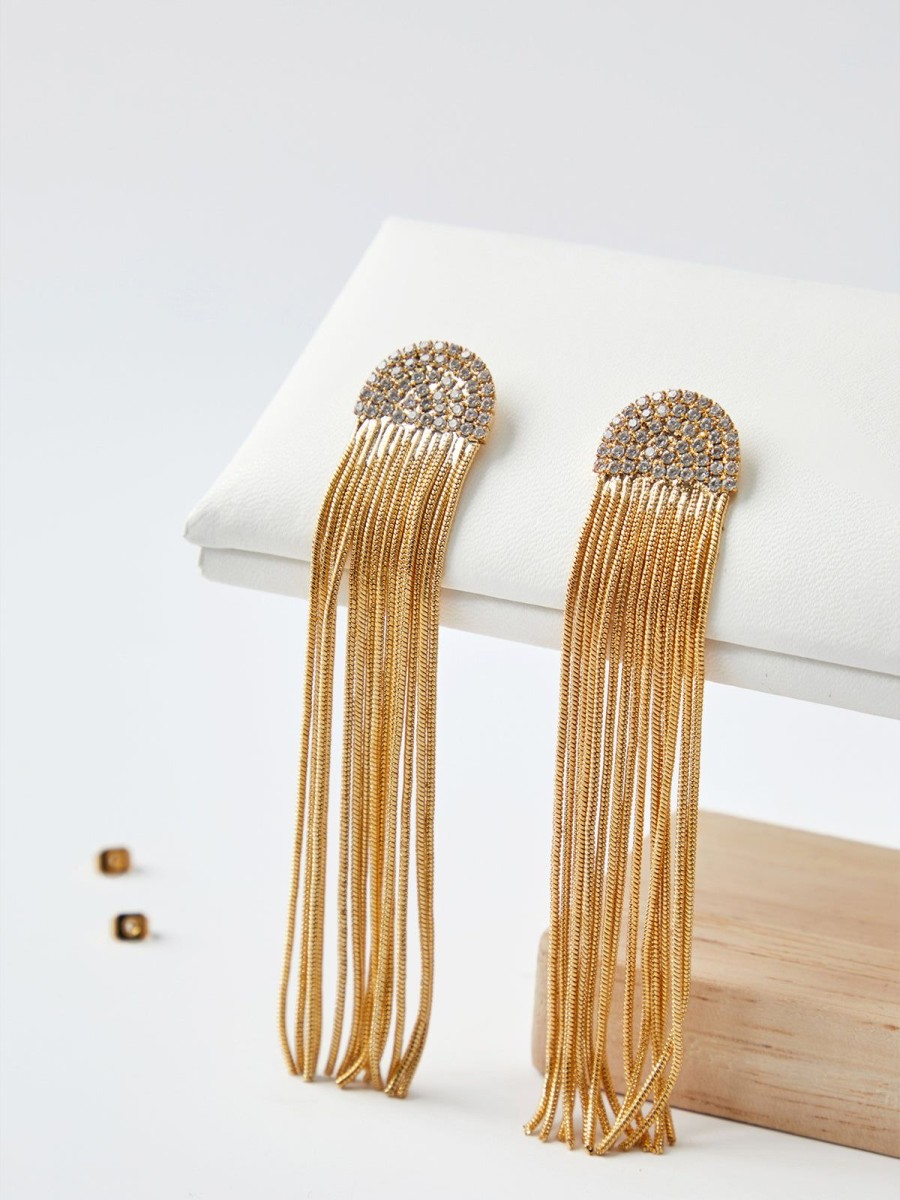 Women 89th + Madison Earrings | Tassel Earrings Gold