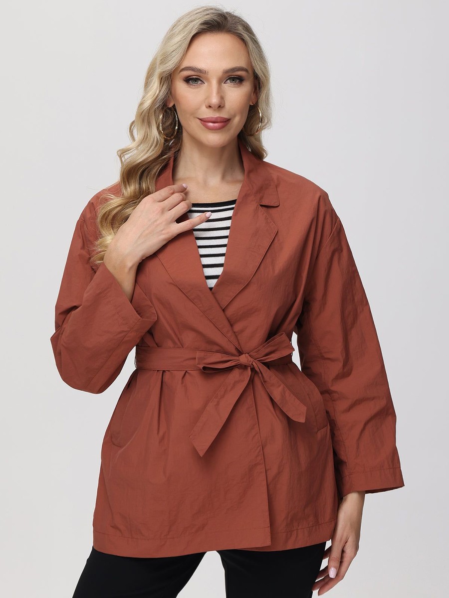 Women 89th + Madison Jackets & Blazers | Belted Trench Coat