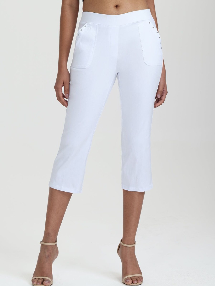 Women 89th + Madison Pants | Mid Rise Pull-On Capri Pants