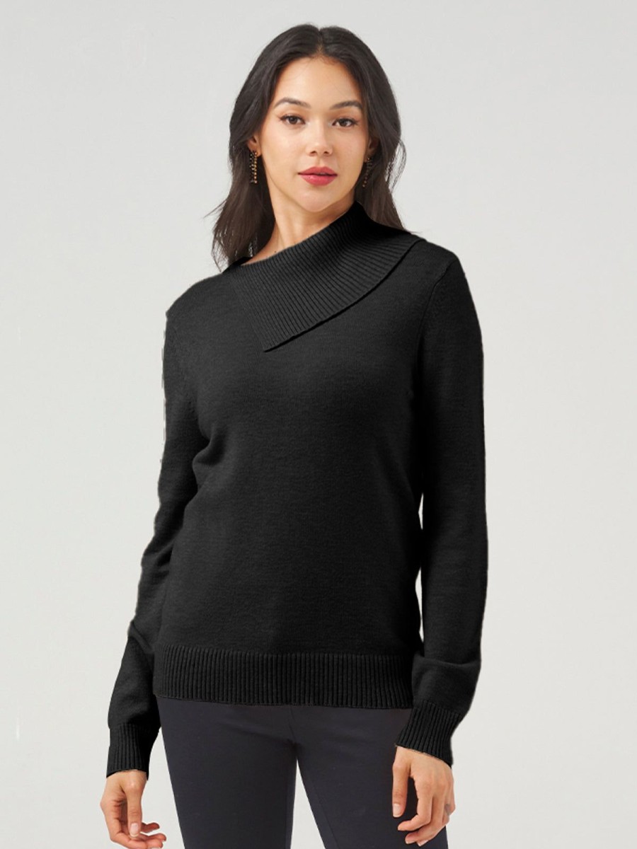 Women 89th + Madison Sweaters & Cardigans | Split Neck Pullover