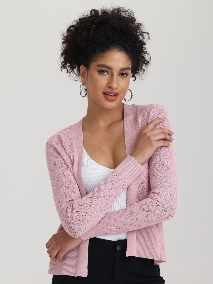 Women 89th + Madison Sweaters & Cardigans | Pointelle Crop Cardigan