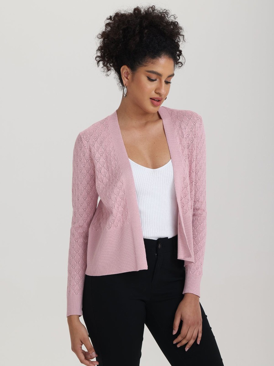 Women 89th + Madison Sweaters & Cardigans | Pointelle Crop Cardigan