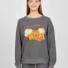 Women 89th + Madison Tops | Fall Is In The Air Sweatshirt Charcoal Heather Grey