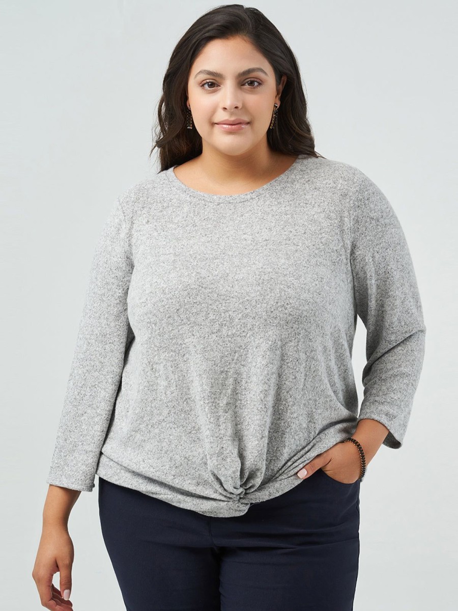 Women 89th + Madison Tops | 3/4 Sleeve Crewneck Top