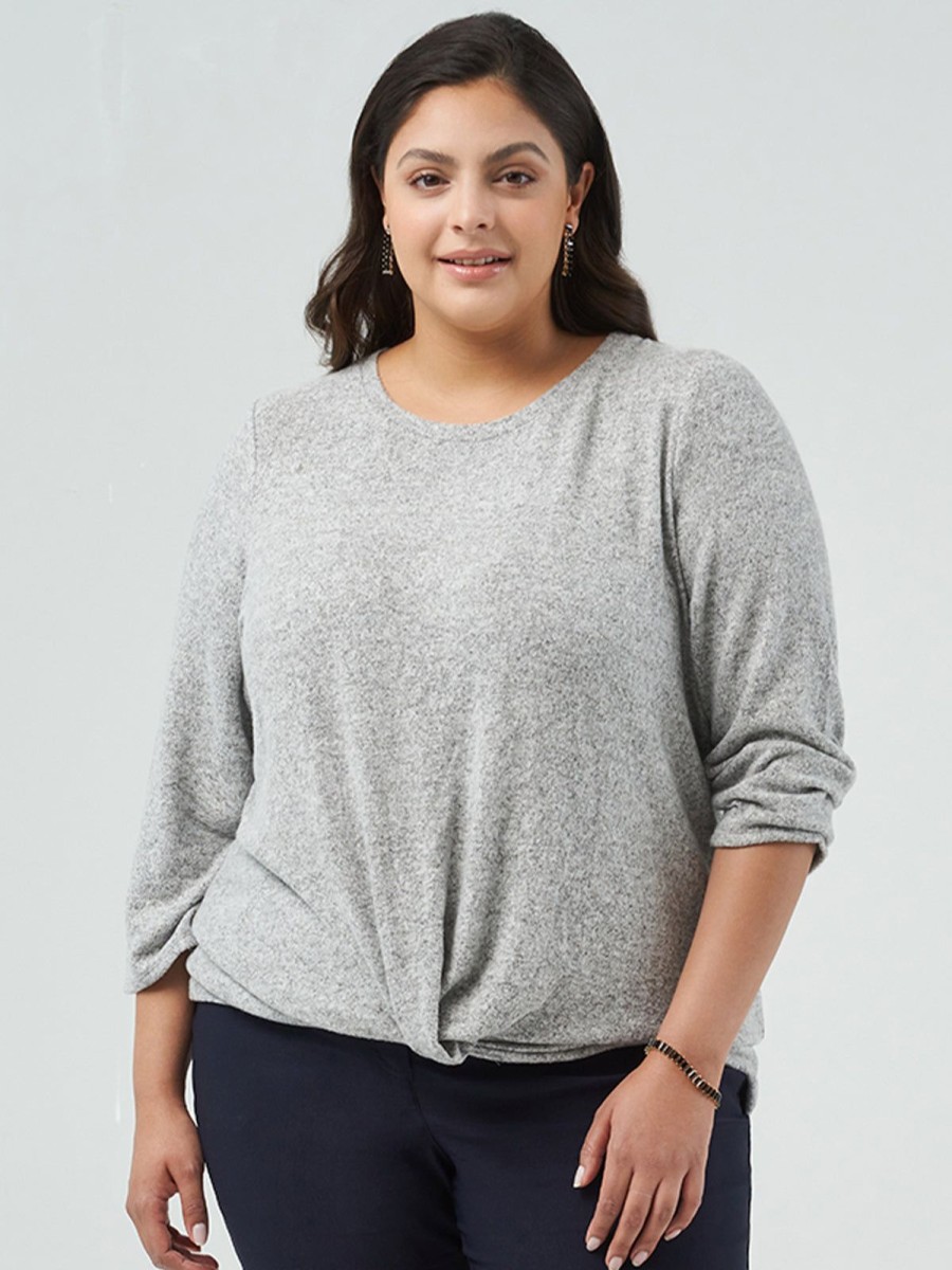 Women 89th + Madison Tops | 3/4 Sleeve Crewneck Top