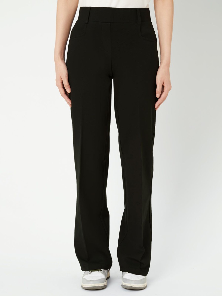 Women 89th + Madison Pants | Ponte Middle Rise Wide Leg Pants