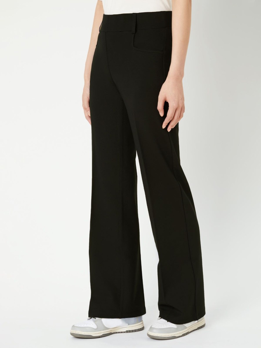 Women 89th + Madison Pants | Ponte Middle Rise Wide Leg Pants