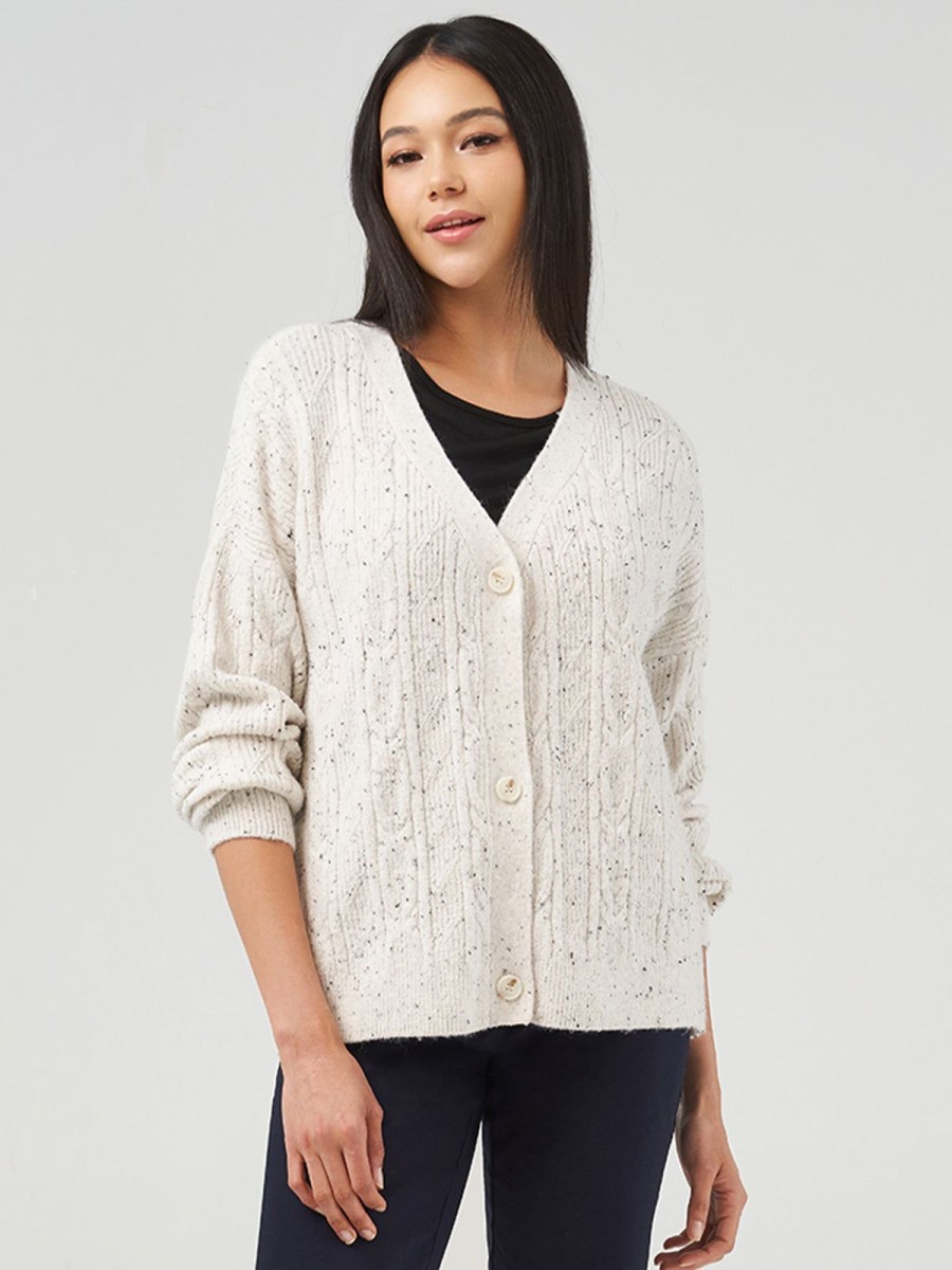 Women 89th + Madison Sweaters & Cardigans | Mixed Cable Cardigan