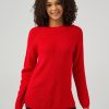 Women 89th + Madison Tops | Shaker Crewneck Raglan Sleeve Pullover