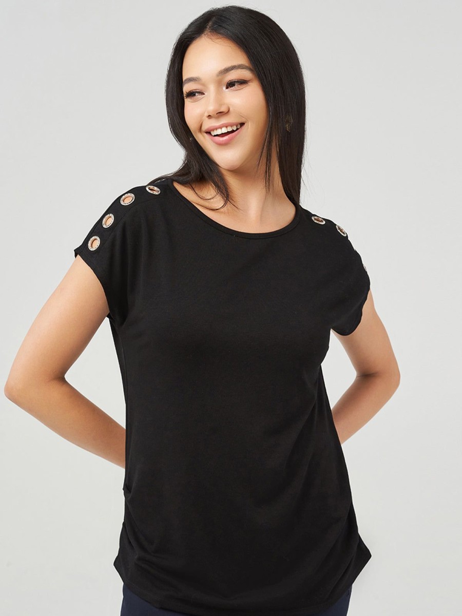 Women 89th + Madison Tops | Boat Neck Dolman Tee