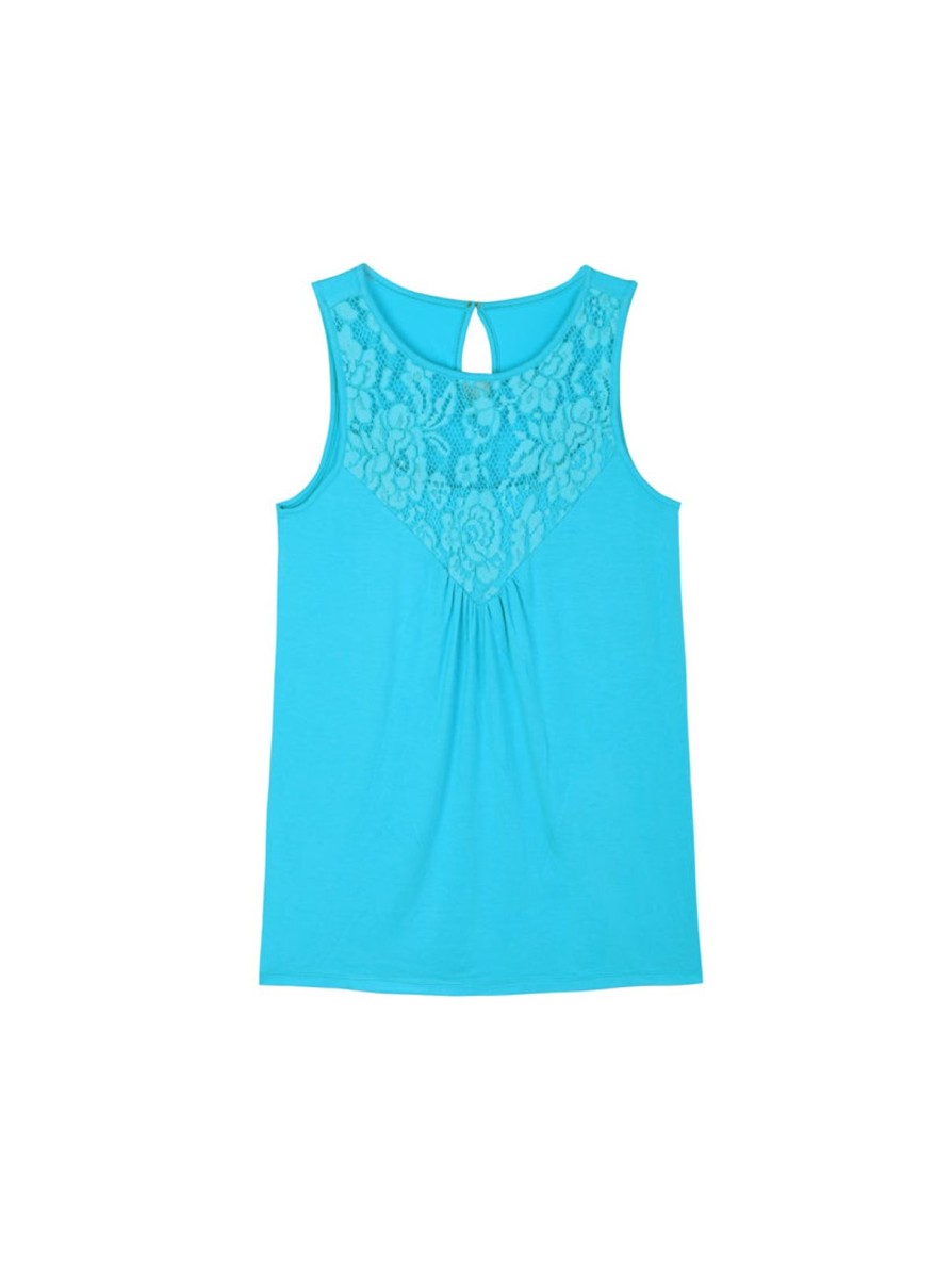 Women 89th + Madison Tops | Lace Inset Tank