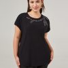 Women 89th + Madison Tops | Jewel Applique Dolman Sleeve Top