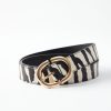 Women 89th + Madison Belts | Print Belt Zebra